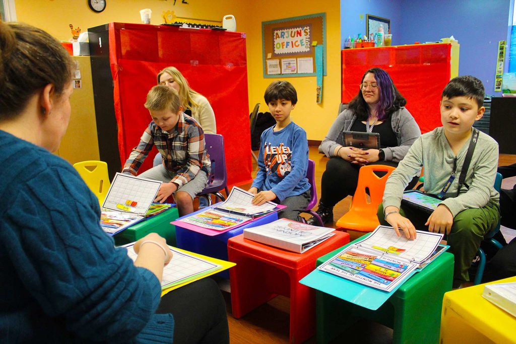 Meliora Academy Classroom Personalized learning with students and teacher